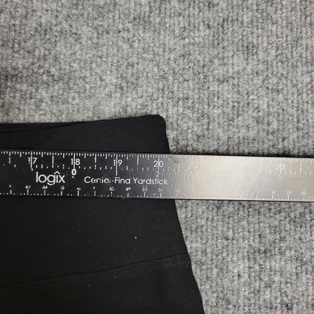 EILEEN FISHER Black Crepe High Rise Tapered Crop Stretch Pull On Pants SIZE 1X - Picture 7 of 9